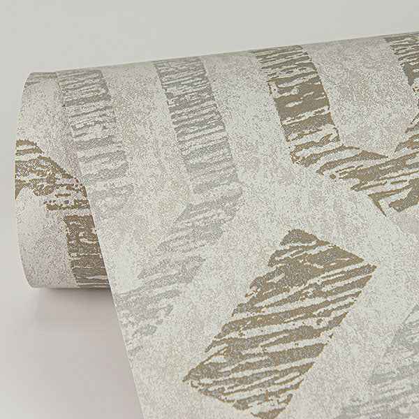 Latona Platinum Diamond Geometric Wallpaper - York Wallcoverings - 2976-86539 - York Wallcoverings Wallpaper