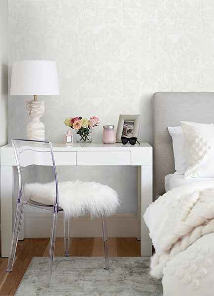 Demir Dove Distressed Geometric Wallpaper - York Wallcoverings - 2976-86553 - York Wallcoverings Wallpaper