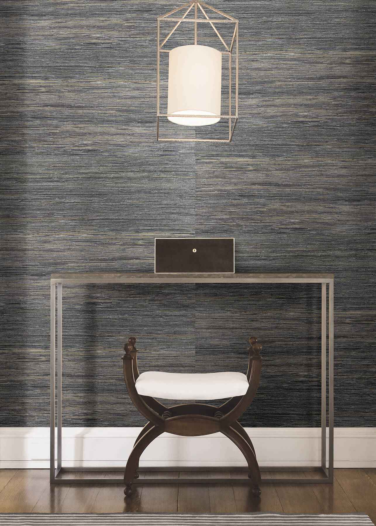 Fujian Silver Grasscloth Wallpaper - York Wallcoverings - 2923-80007 - York Wallcoverings Wallpaper