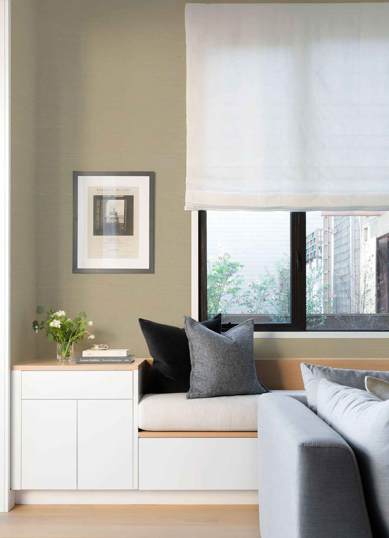 Sakiya Neutral Grasscloth Wallpaper - York Wallcoverings - 2923-86136 - York Wallcoverings Wallpaper
