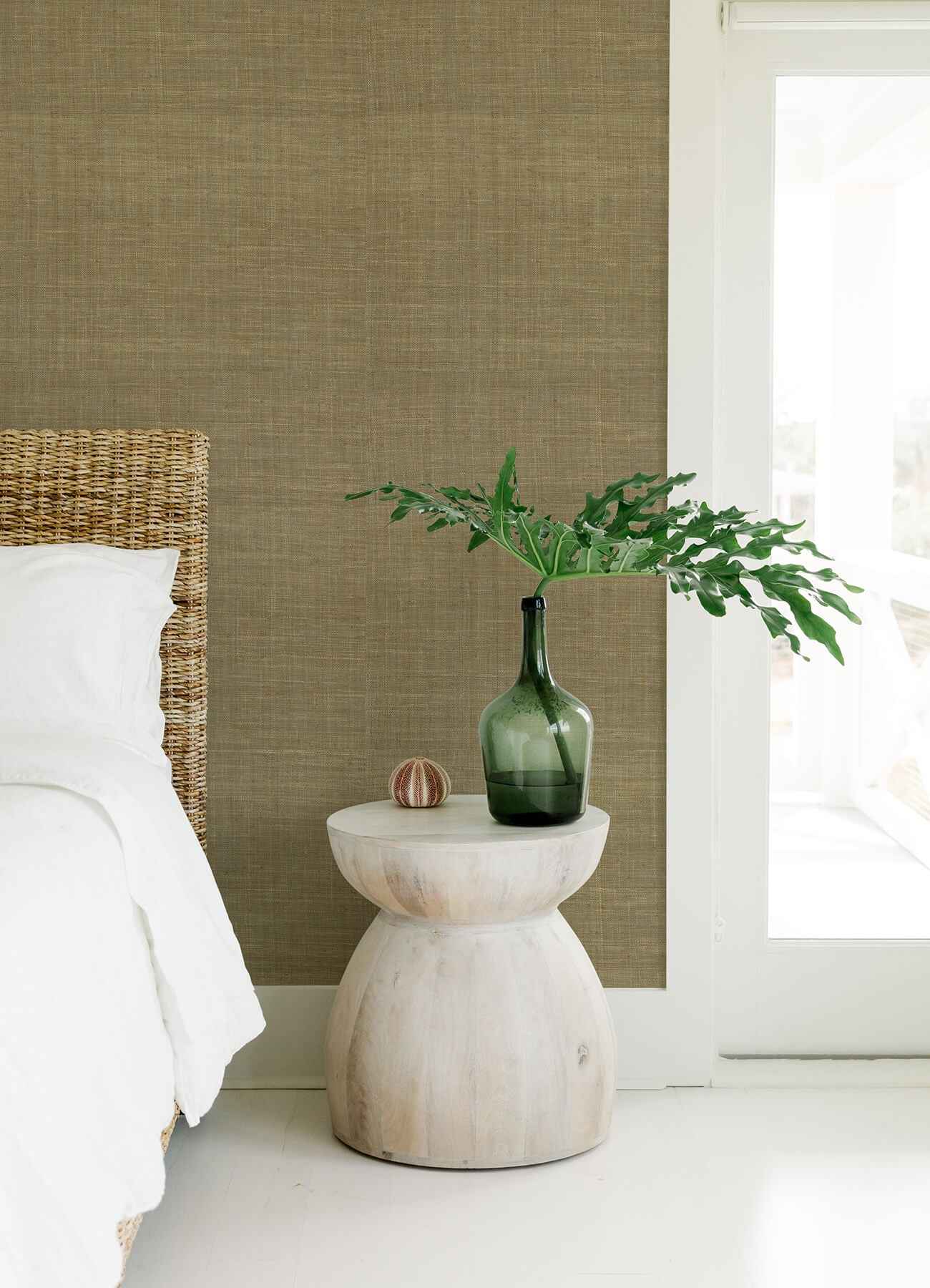 Cheng Light Brown Woven Grasscloth Wallpaper - York Wallcoverings - 2923-88015 - York Wallcoverings Wallpaper