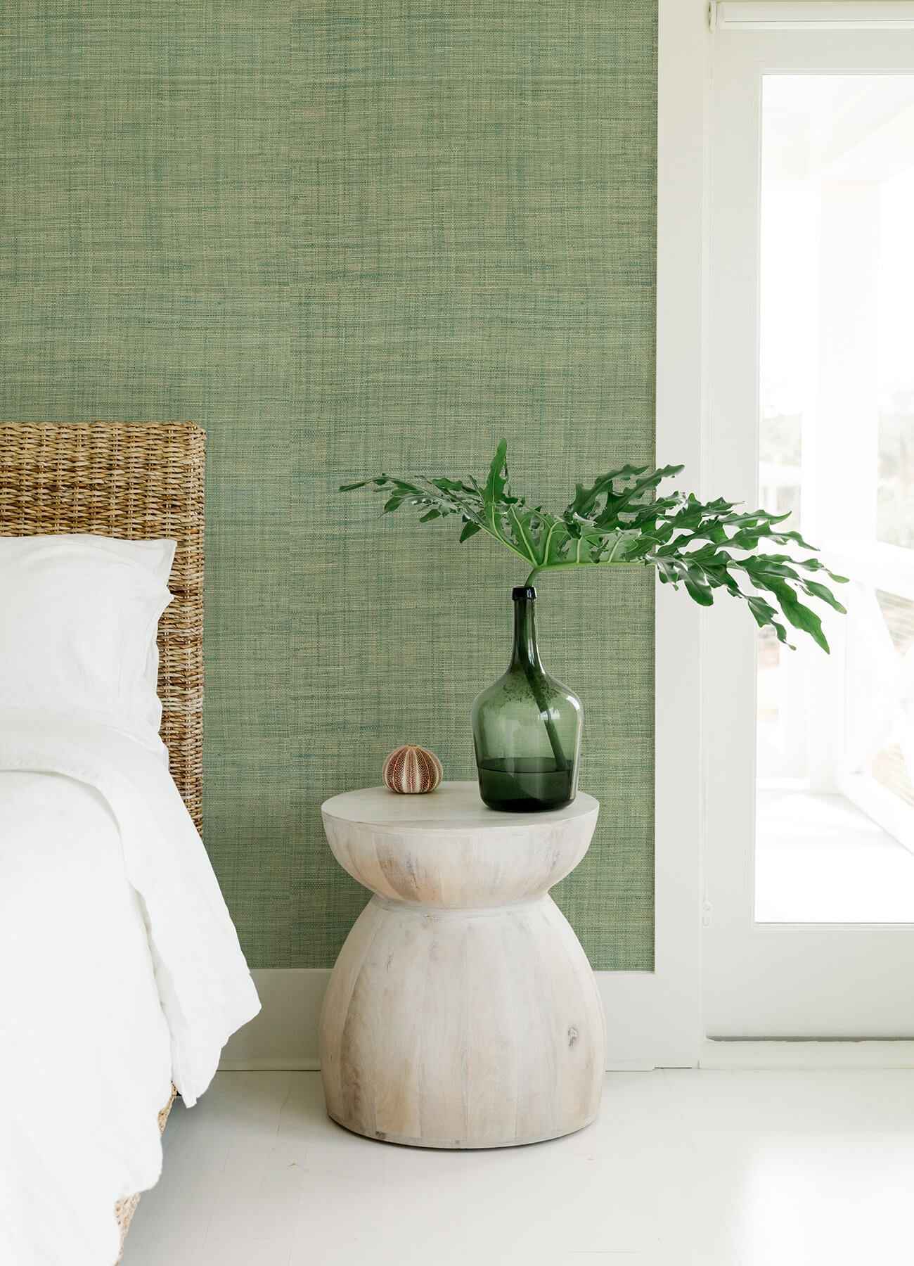 Cheng Jade Woven Grasscloth Wallpaper - York Wallcoverings - 2923-88016 - York Wallcoverings Wallpaper