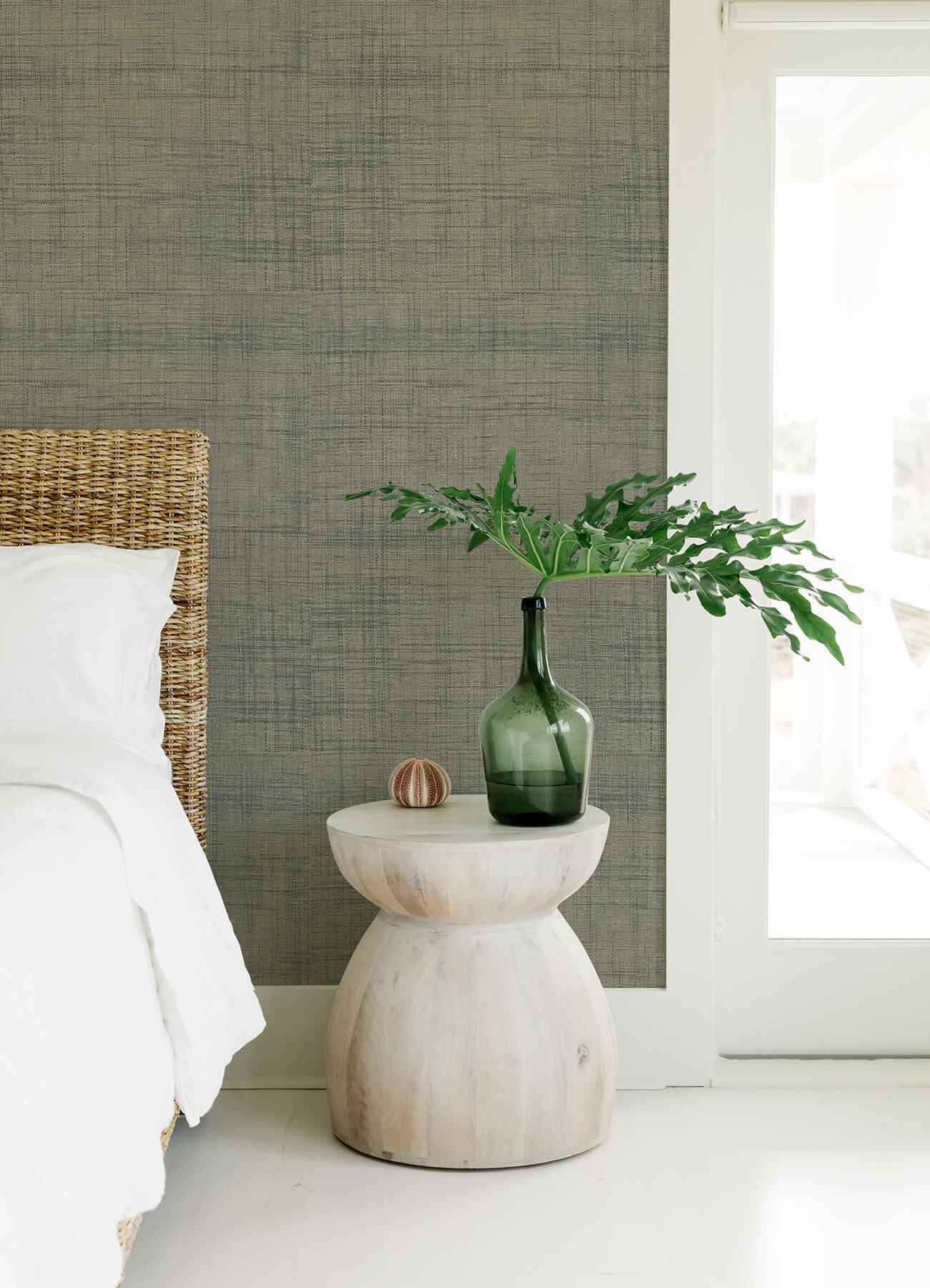 Cheng Light Grey Woven Grasscloth Wallpaper - York Wallcoverings - 2923-88017 - York Wallcoverings Wallpaper