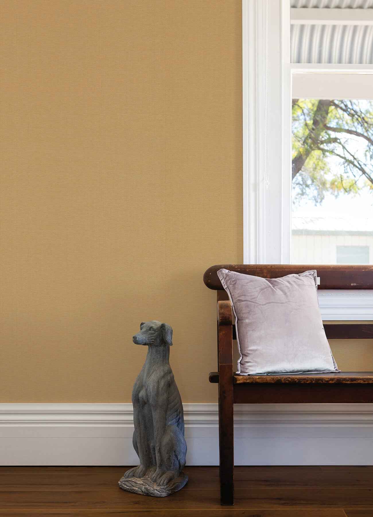 Qiaohui Apricot Petite Weave Wallpaper - York Wallcoverings - 2923-88059 - York Wallcoverings Wallpaper
