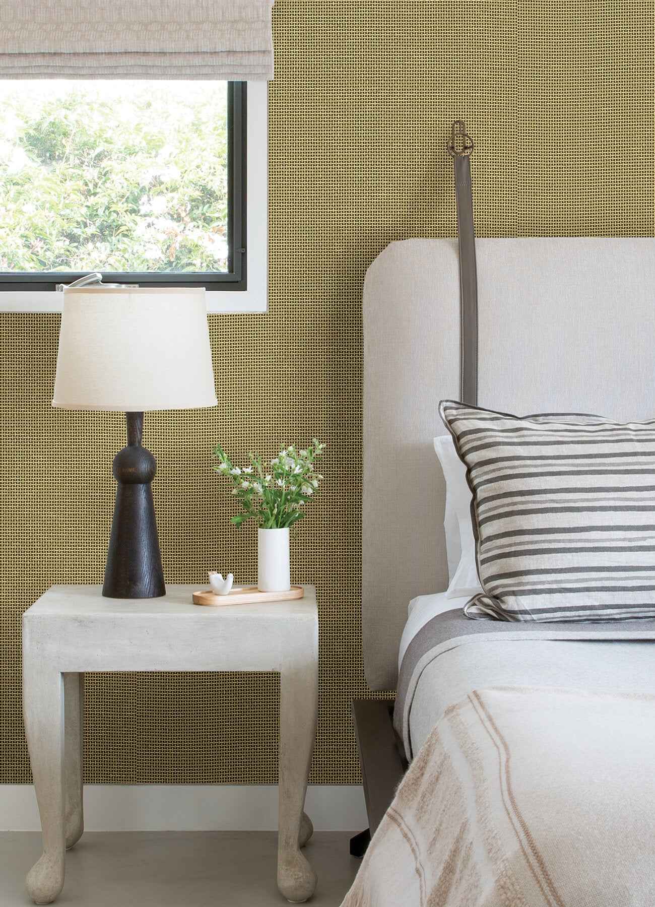 Daiyu Stone Cross Hatch Wallpaper - York Wallcoverings - 2923-88064 - York Wallcoverings Wallpaper