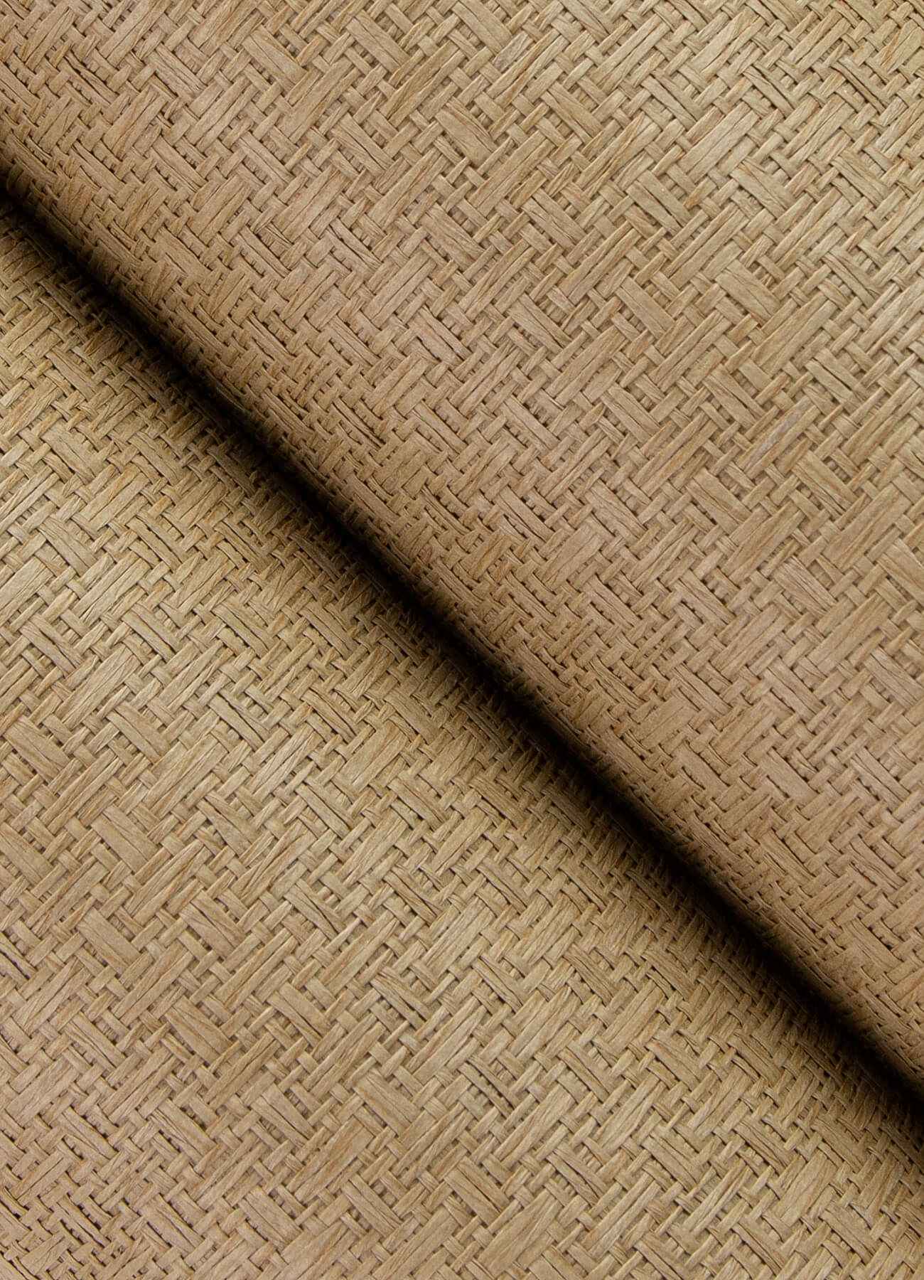 Huiqing Brown Geometric Weave Wallpaper - York Wallcoverings - 2923-88067 - York Wallcoverings Wallpaper