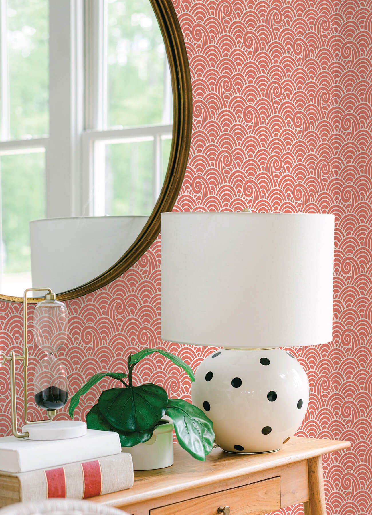 alorah-coral-wave-wallpaper-york-wallcoverings-4081-26306 - York Wallcoverings Papel pintado