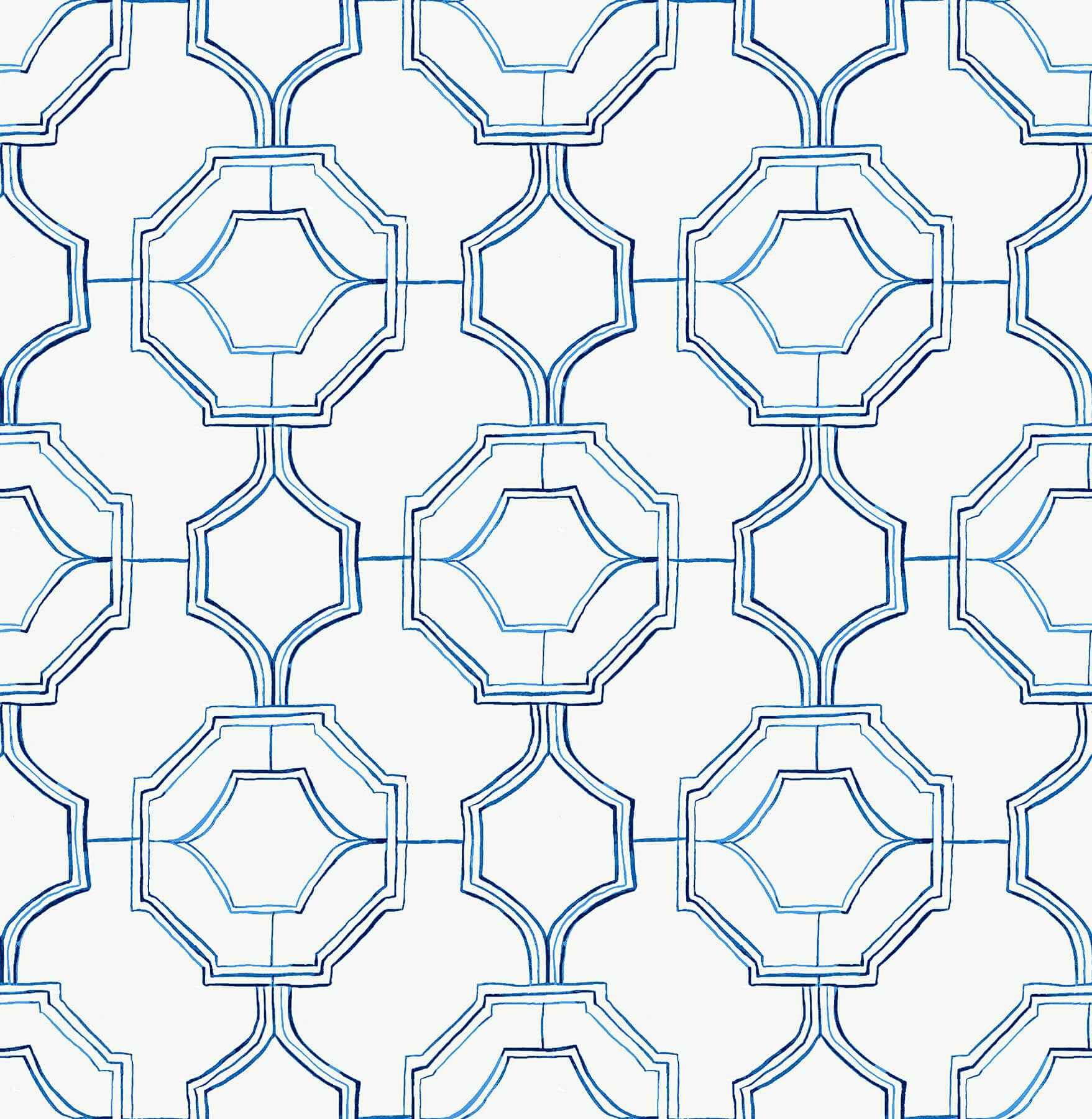 Gallina Blue Trellis Wallpaper - York Wallcoverings - 4081-26314 - York Wallcoverings Wallpaper