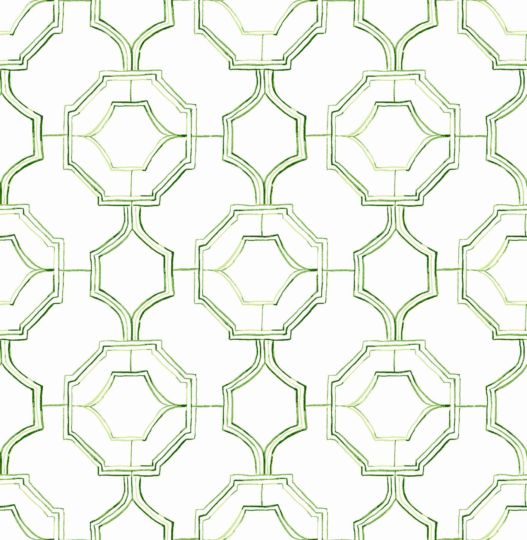 Gallina Green Trellis Wallpaper - York Wallcoverings - 4081-26316 - York Wallcoverings Wallpaper
