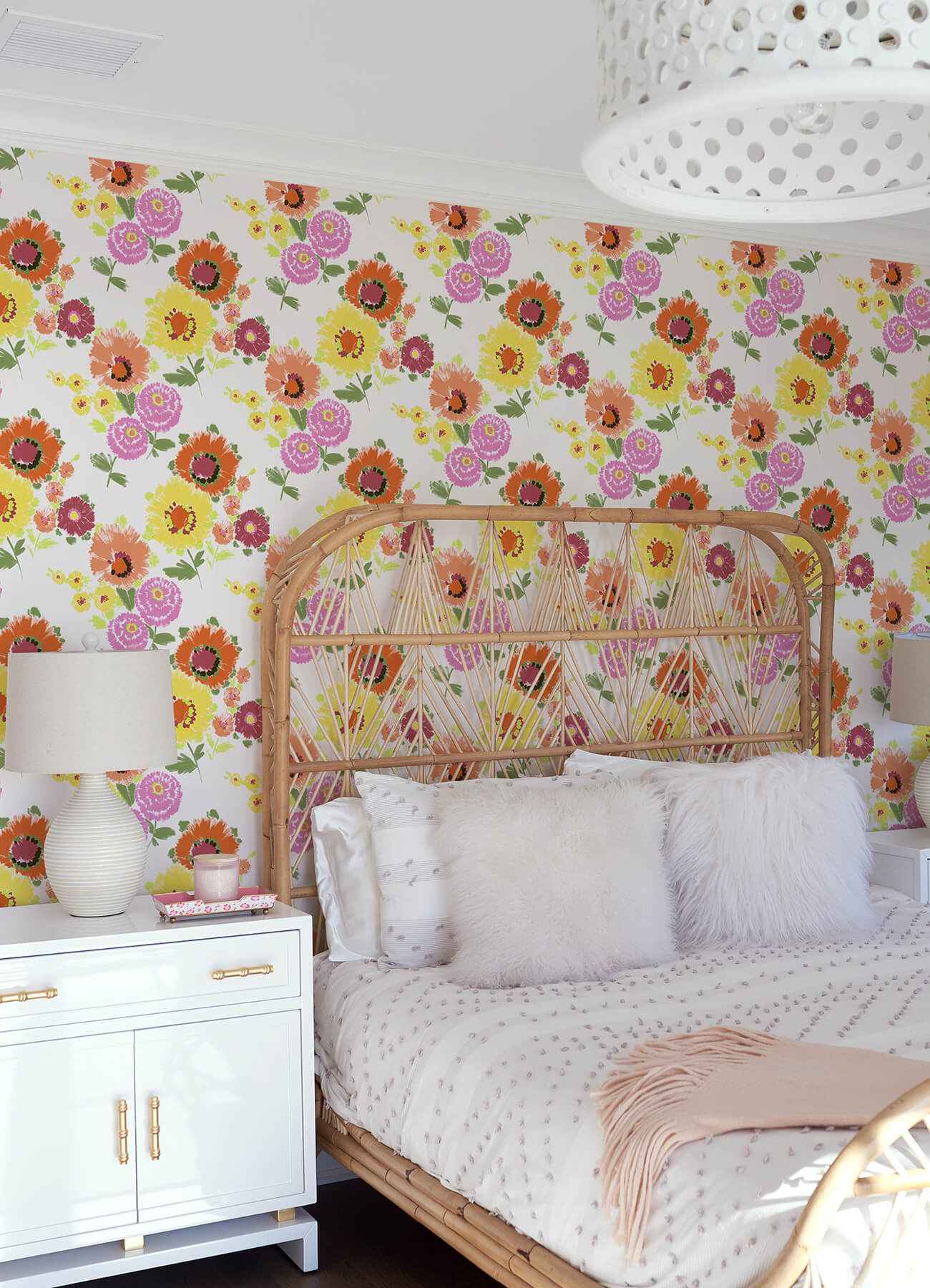 Essie Yellow Painterly Floral Wallpaper - York Wallcoverings - 4081-26323 - York Wallcoverings Wallpaper
