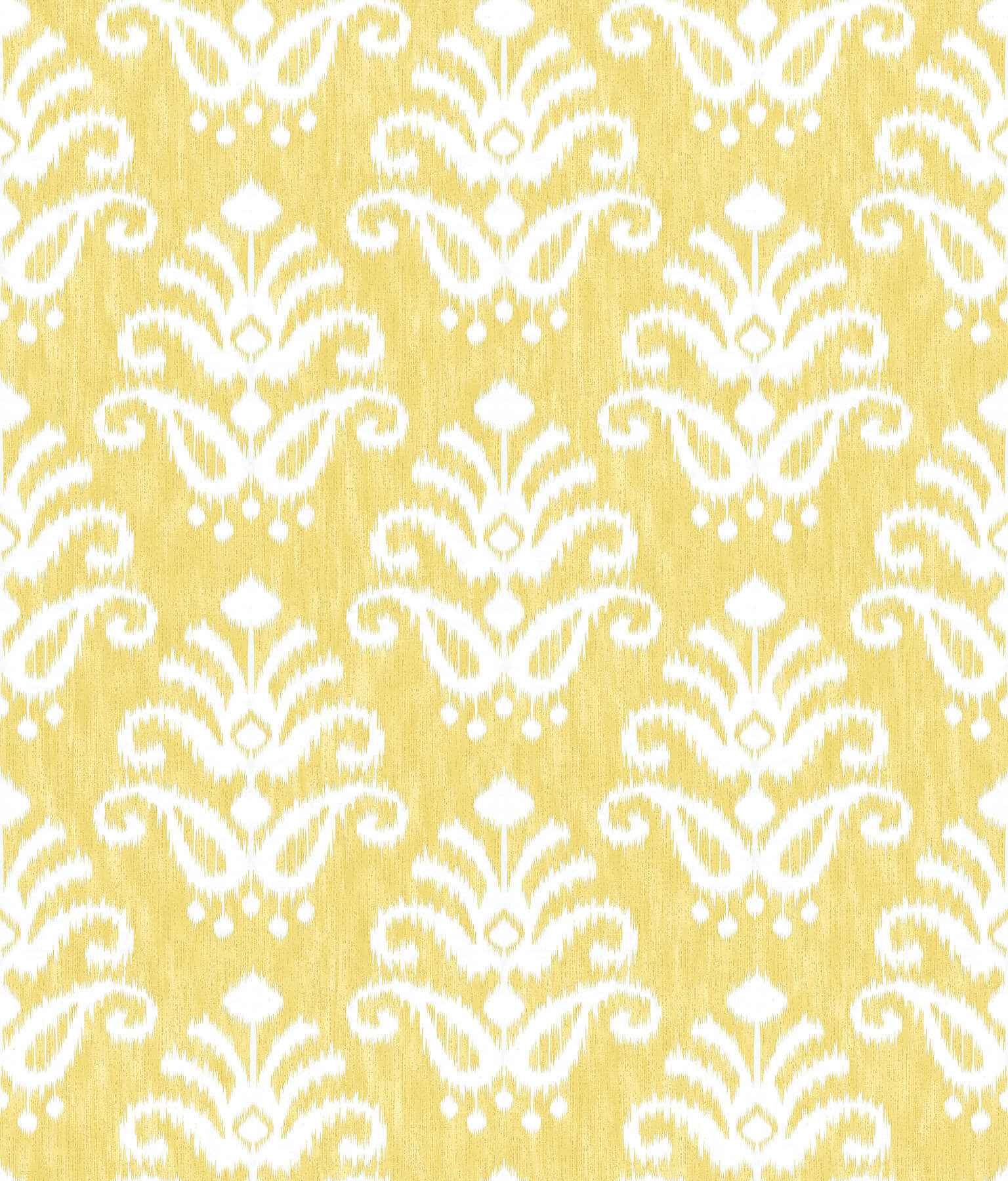 Keaton Yellow Medallion Wallpaper - York Wallcoverings - 4081-26328
