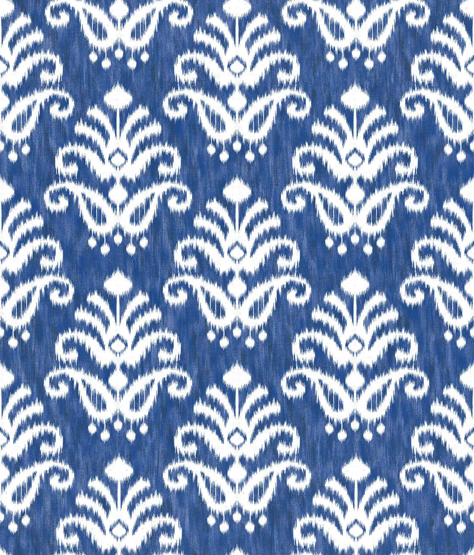 Keaton Blue Medallion Wallpaper - York Wallcoverings - 4081-26329 - York Wallcoverings Wallpaper