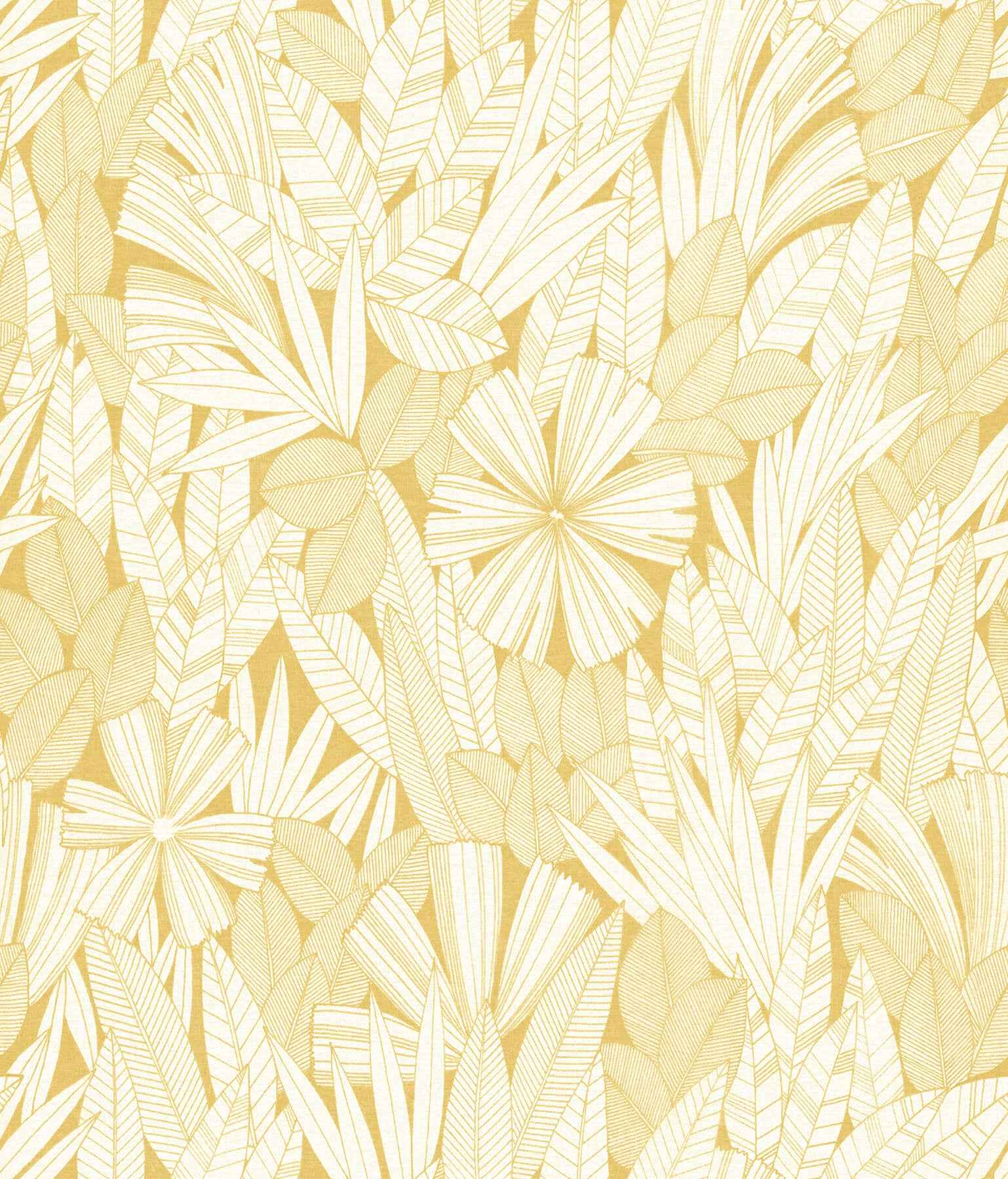 Bannon Yellow Leaves Wallpaper - York Wallcoverings - 4081-26343 - York Wallcoverings Wallpaper