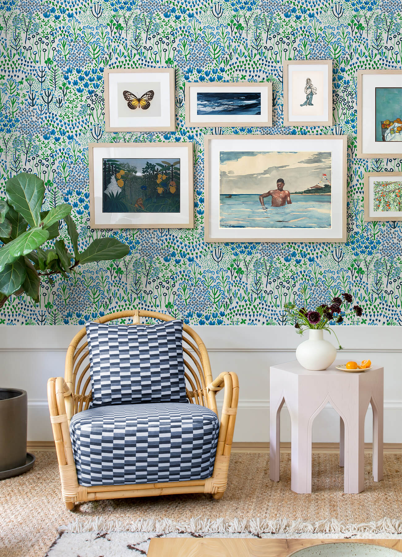 chilton-blue-wildflowers-wallpaper-york-wallcoverings-4081-26350 - York Wallcoverings Papel pintado