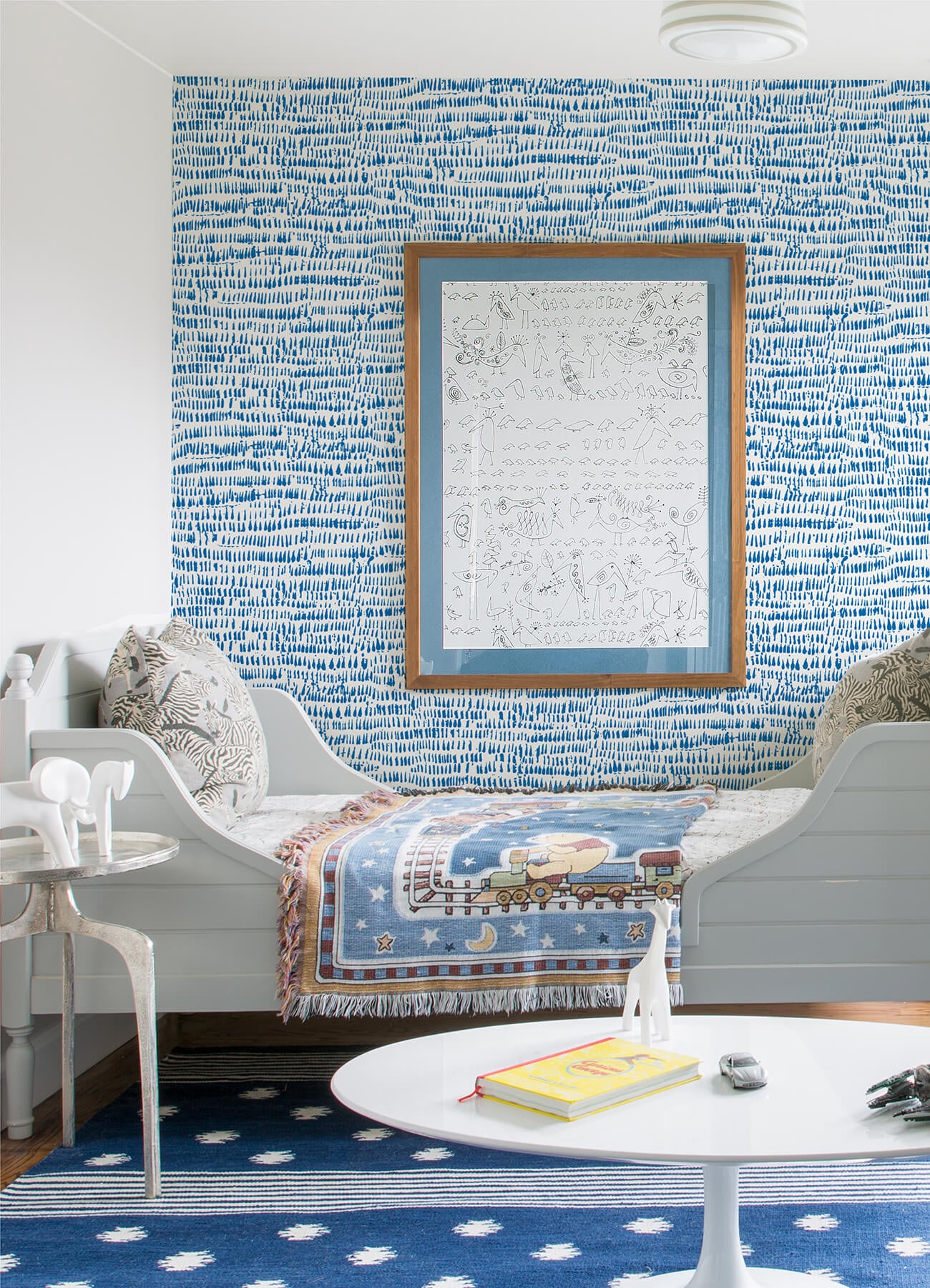 runes-sapphire-brushstrokes-wallpaper-york-wallcoverings-4081-26357 - York Wallcoverings Papel pintado
