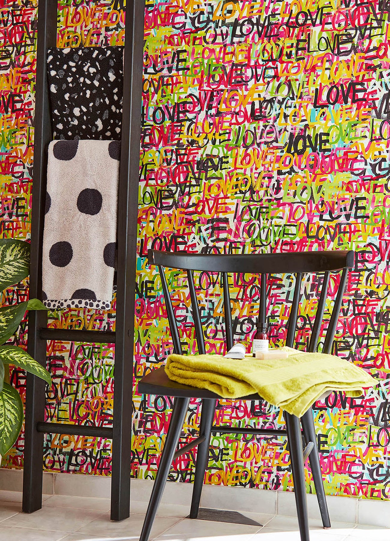 indio-chartreuse-love-scribble-wallpaper-york-wallcoverings-cep50119w - York Wallcoverings Wallpaper