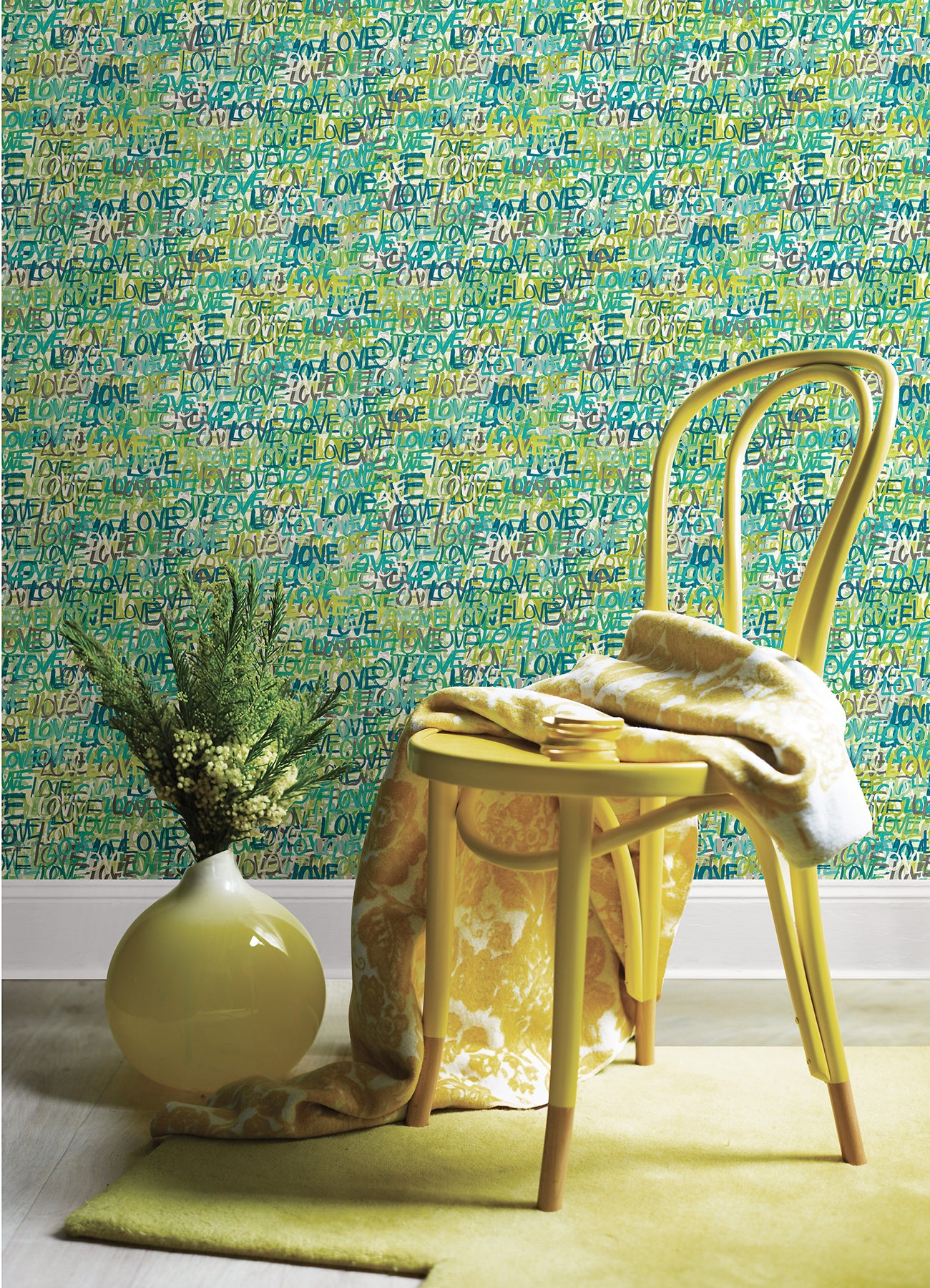 indio-teal-love-scribble-wallpaper-york-wallcoverings-cep50123w - York Wallcoverings Wallpaper
