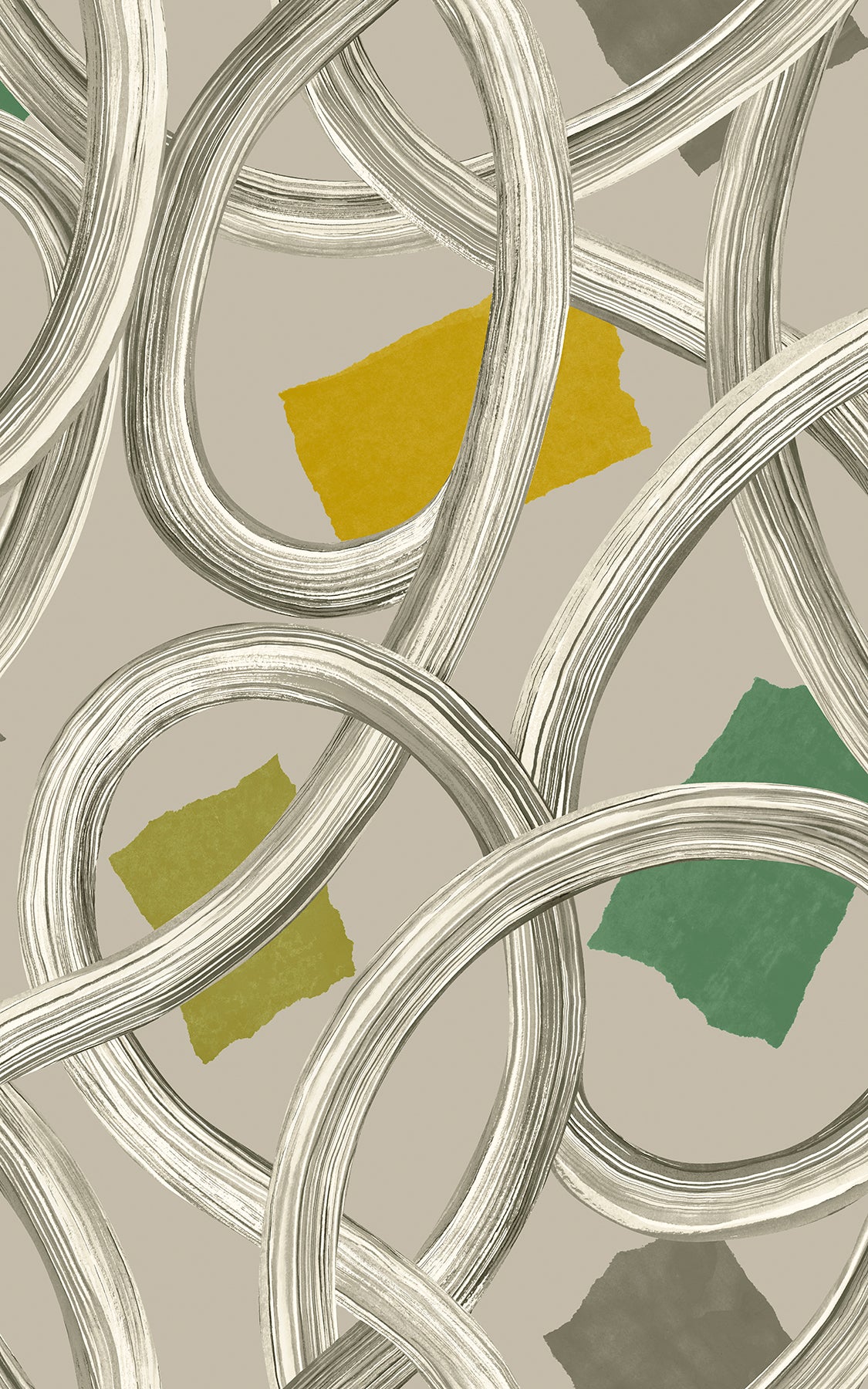 calix-grey-twisted-geo-wallpaper-york-wallcoverings-cep50128w - York Wallcoverings Papel pintado