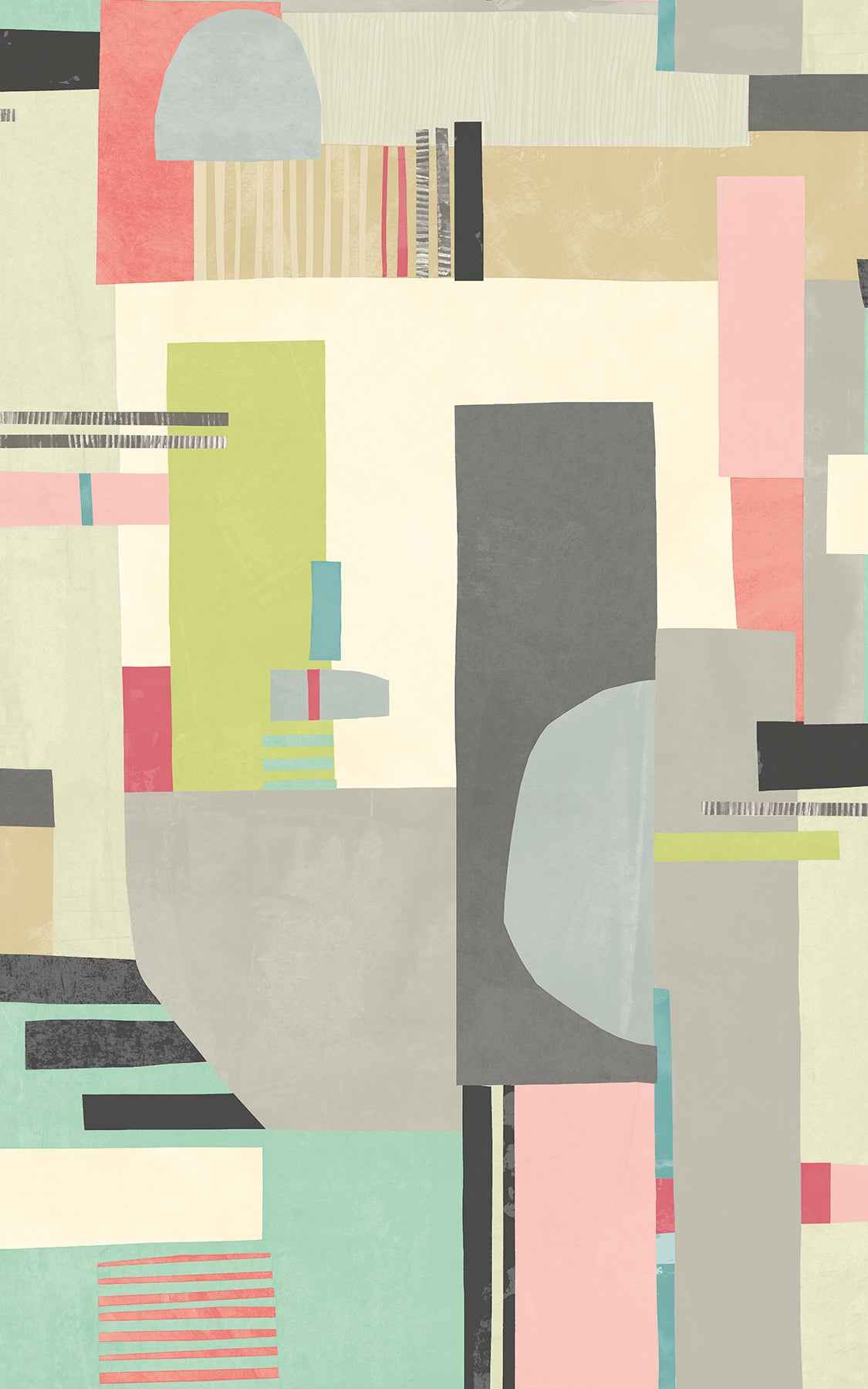 Rhodes Pastel Blocs Wallpaper - York Wallcoverings - CEP50134W - York Wallcoverings Wallpaper