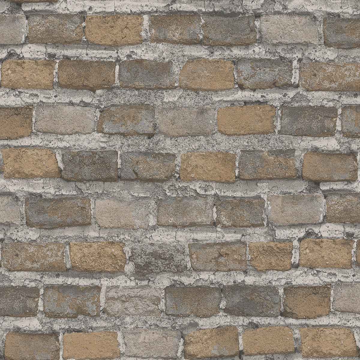 Lennox Neutral Brick Wallpaper - York Wallcoverings - 4041-428056 - York Wallcoverings Wallpaper