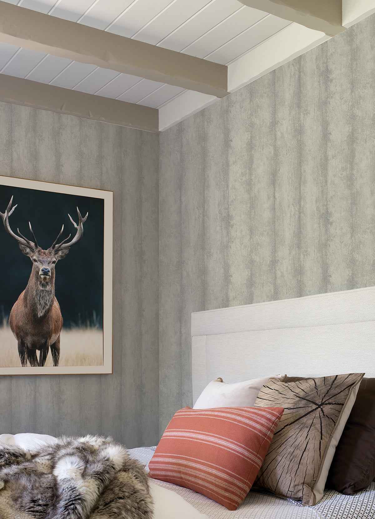 Flint Light Grey Wood Wallpaper - York Wallcoverings - 4041-429428 - York Wallcoverings Wallpaper