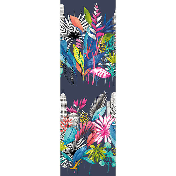 sierra-indigo-urban-tropic-wallpaper-york-wallcoverings-cep50110w - York Wallcoverings Papel pintado
