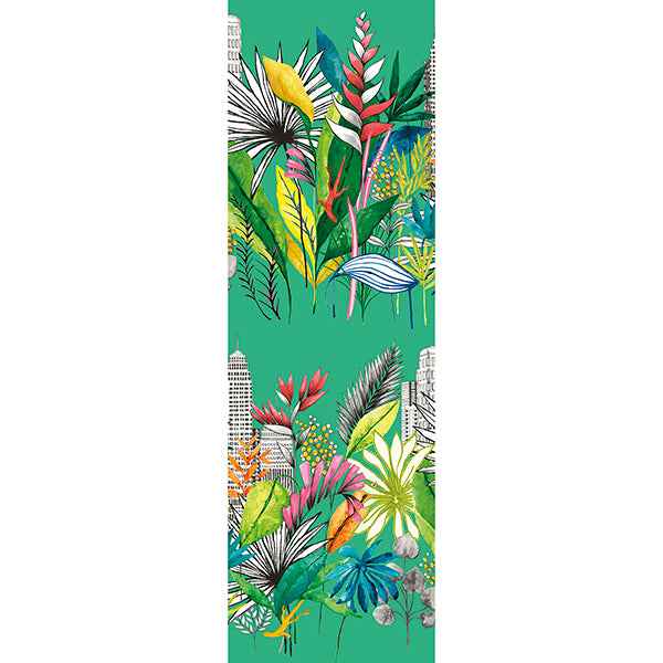 Sierra Green Urban Tropic Wallpaper - York Wallcoverings - CEP50111W