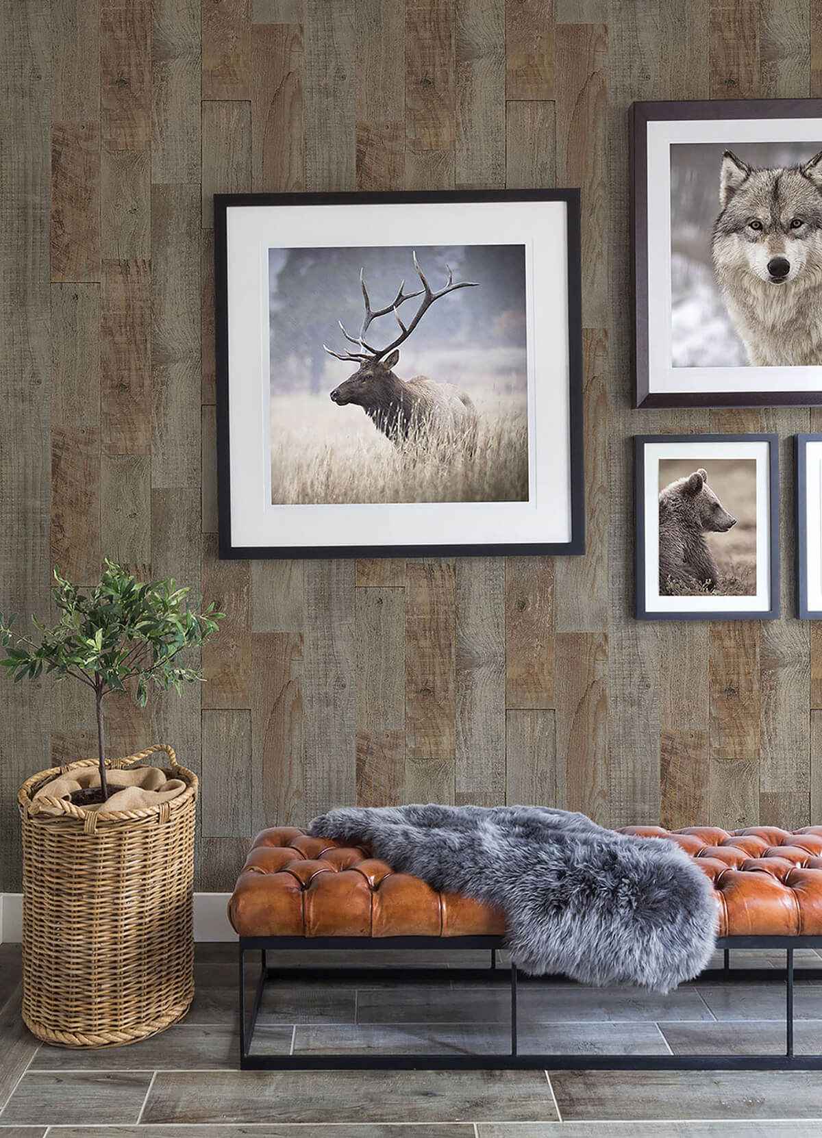 Chebacco Brown Wood Planks Wallpaper - York Wallcoverings - 3124-12693 - York Wallcoverings Wallpaper