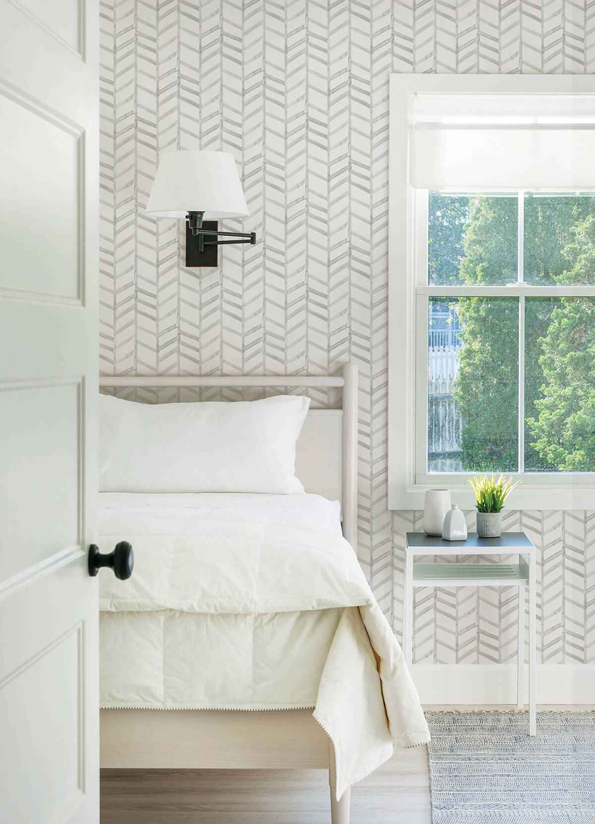Fletching Grey Geometric Wallpaper - York Wallcoverings - 3124-13922 - York Wallcoverings Wallpaper