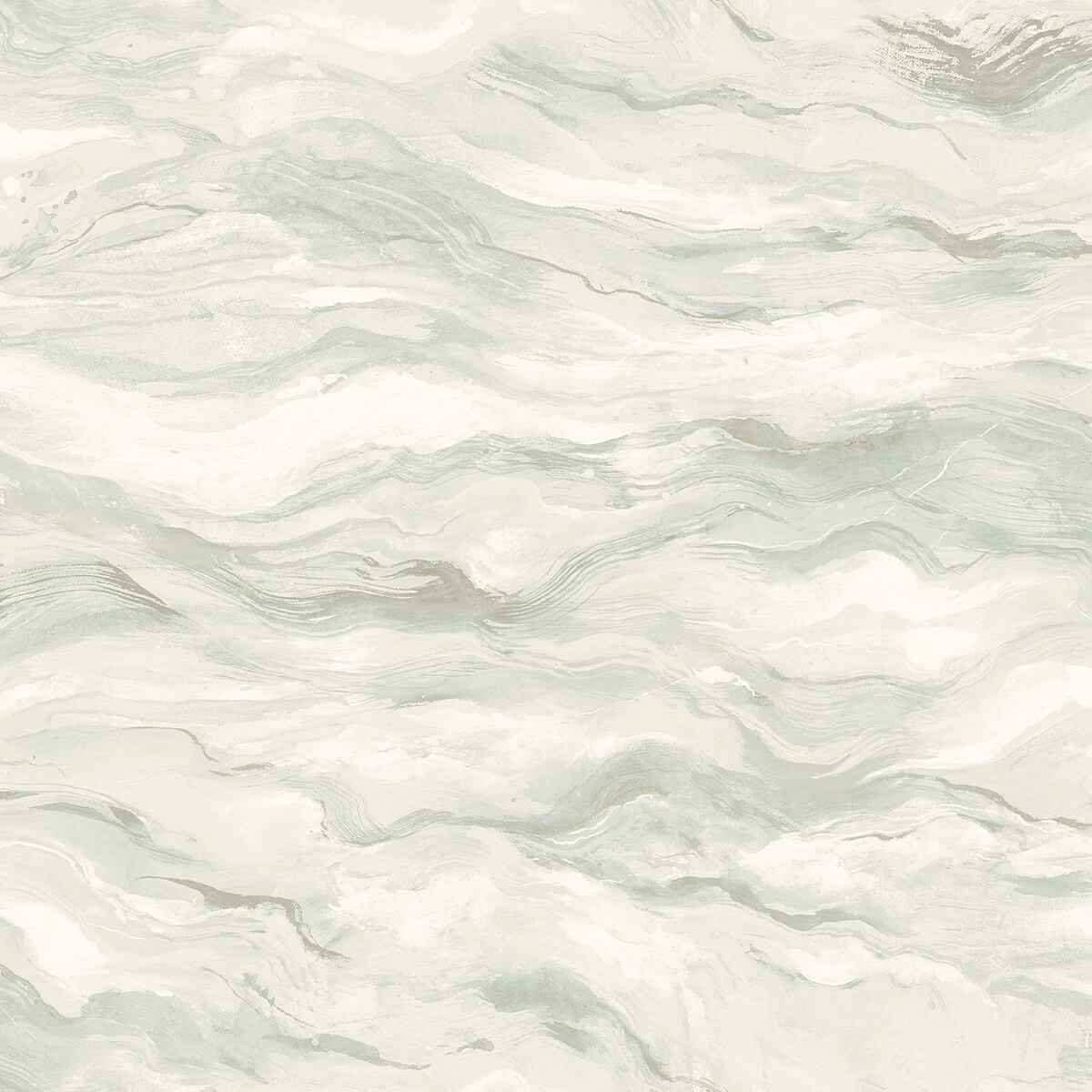 Cirrus Light Blue Wave Wallpaper - York Wallcoverings - 3124-13954 - York Wallcoverings Wallpaper