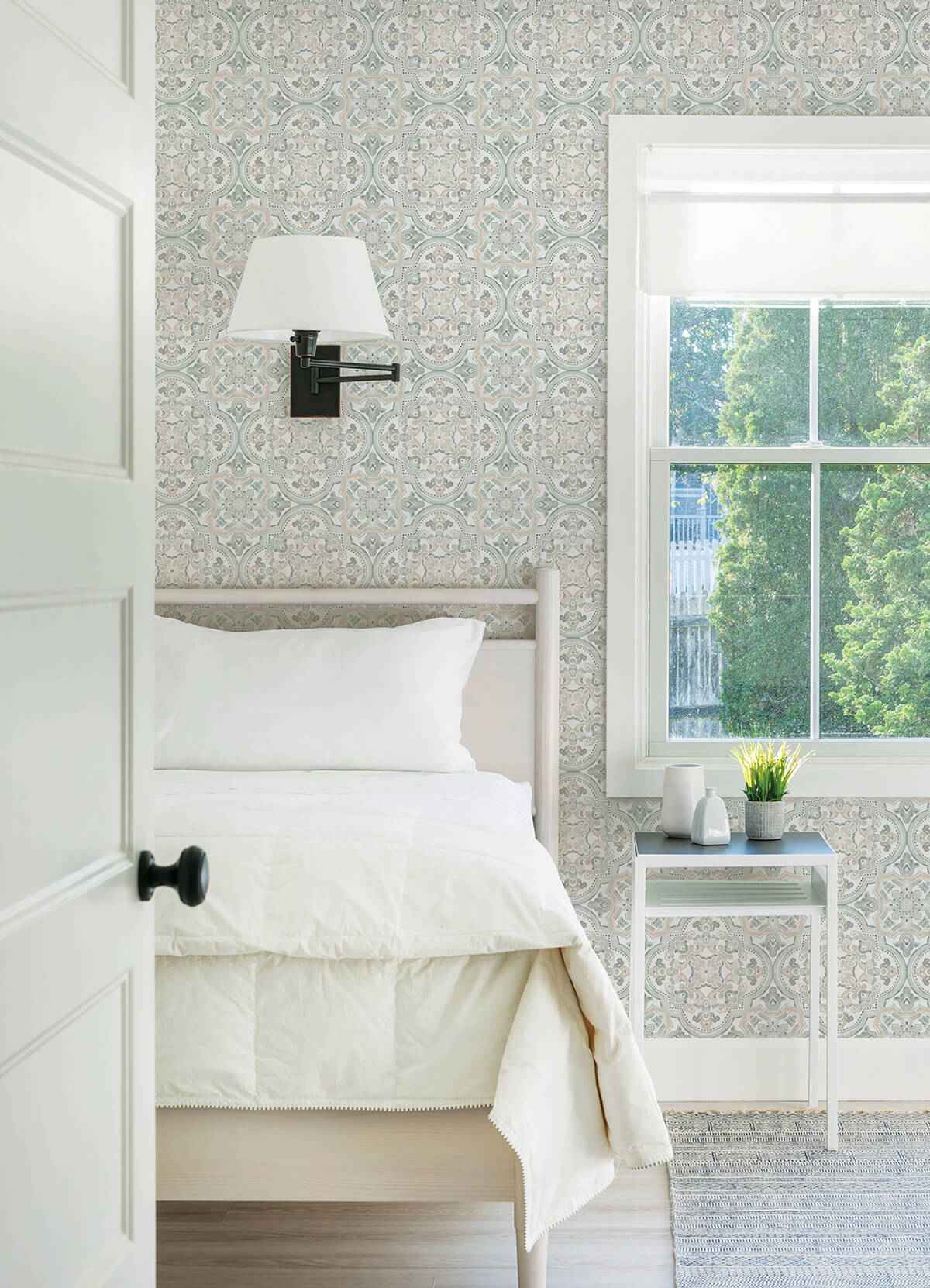 Concord Coral Medallion Wallpaper - York Wallcoverings - 3124-13961 - York Wallcoverings Wallpaper