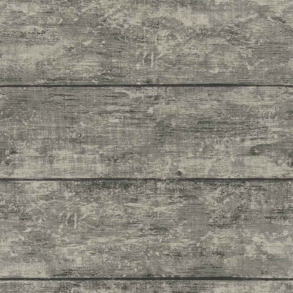 Cabin Charcoal Wood Planks Wallpaper - York Wallcoverings - 3124-13972
