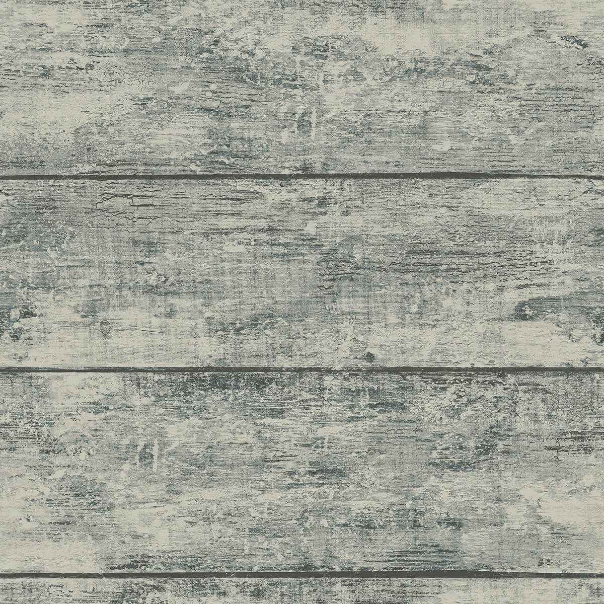 Cabin Teal Wood Planks Wallpaper - York Wallcoverings - 3124-13973 - York Wallcoverings Wallpaper