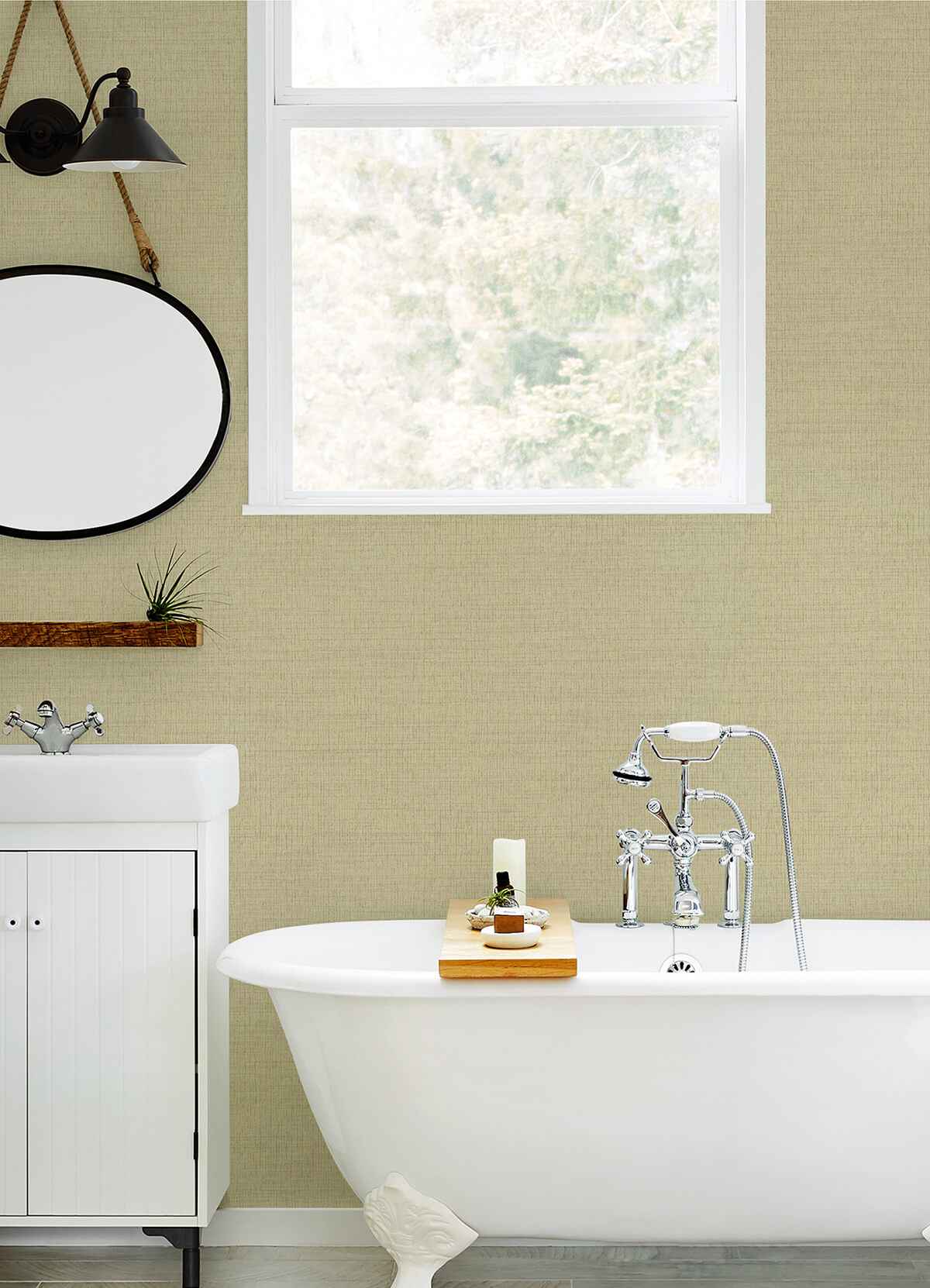 Solitude Honey Distressed Texture Wallpaper - York Wallcoverings - 3124-13986 - York Wallcoverings Wallpaper