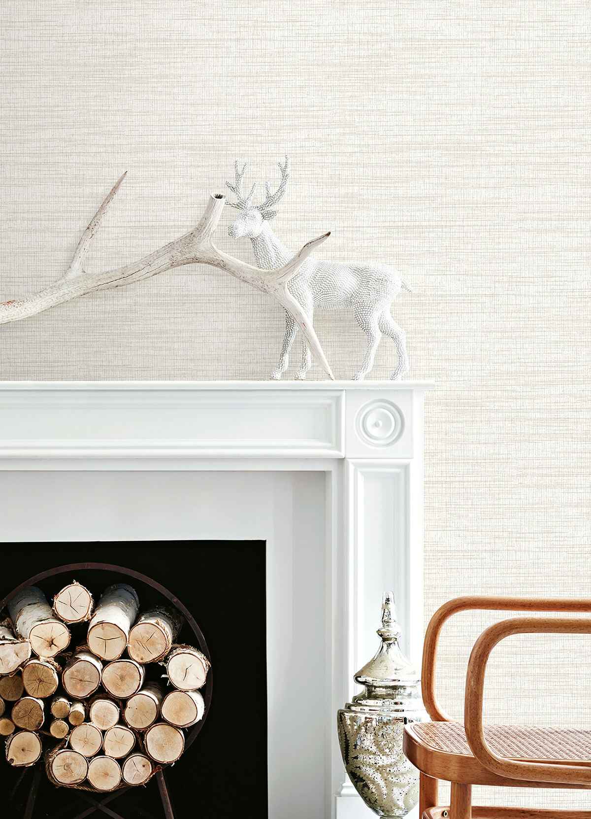 Solitude White Distressed Texture Wallpaper - York Wallcoverings - 3124-13987 - York Wallcoverings Wallpaper