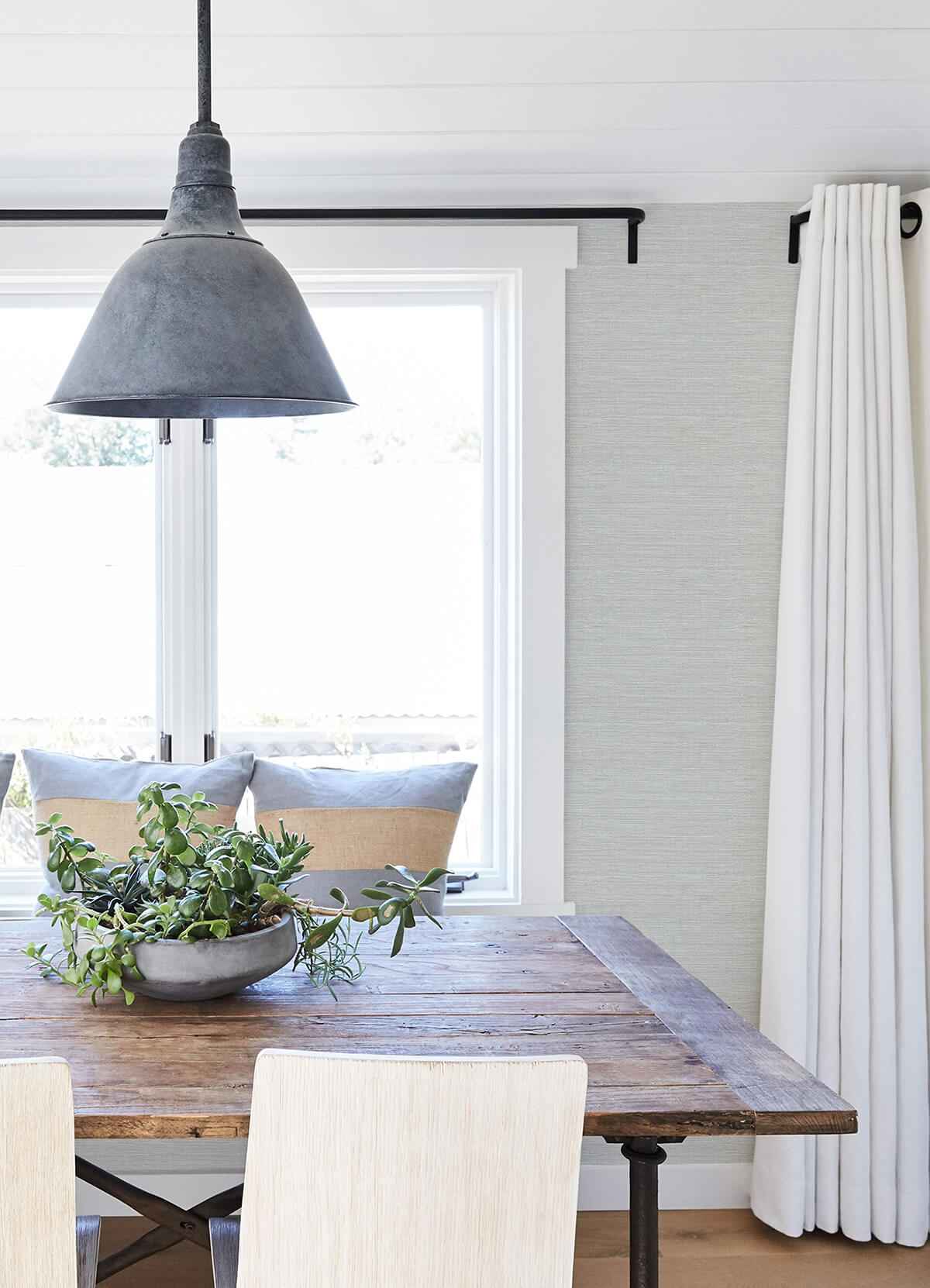 Agave Sky Blue Faux Grasscloth Wallpaper - York Wallcoverings - 3124-24278 - York Wallcoverings Wallpaper
