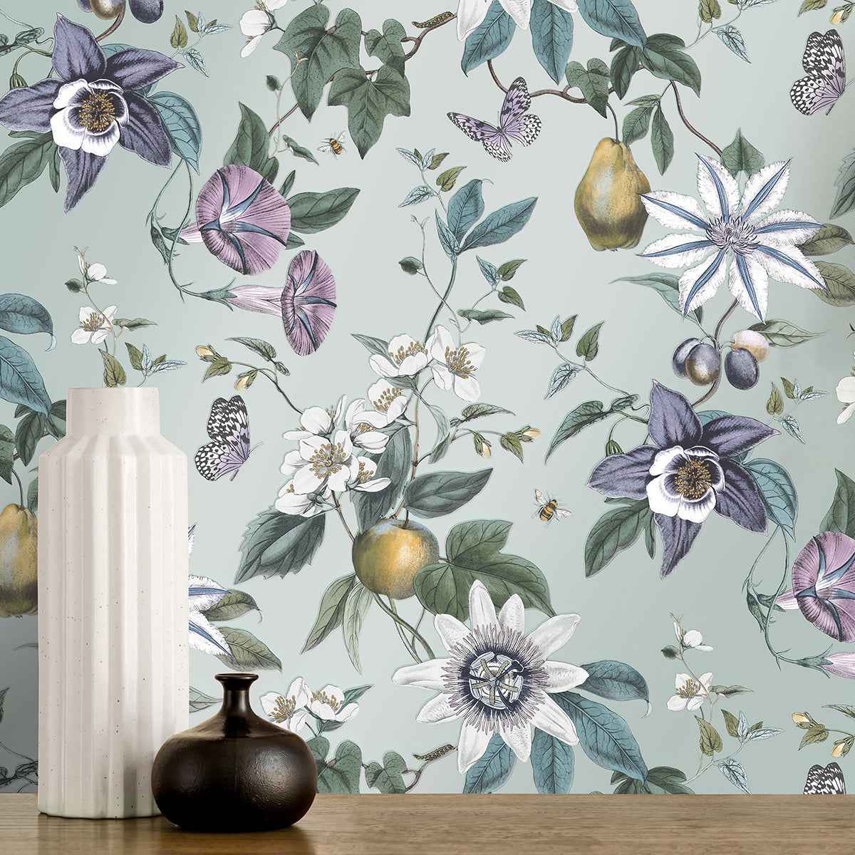 Sierra Sage Floral Wallpaper - York Wallcoverings - FD43061 - York Wallcoverings Wallpaper