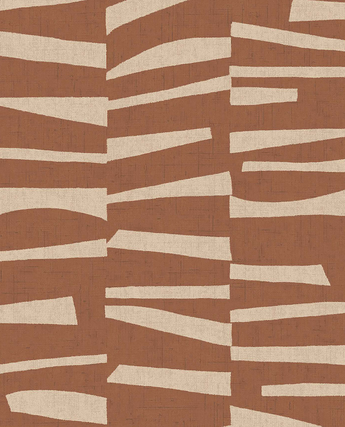 Picture of Ode Rust Staggered Stripes Wallpaper