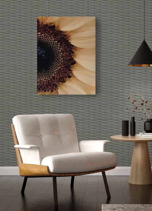 Gator Slate Geometric Stripe Wallpaper - York Wallcoverings - 2988-70007 - York Wallcoverings Wallpaper