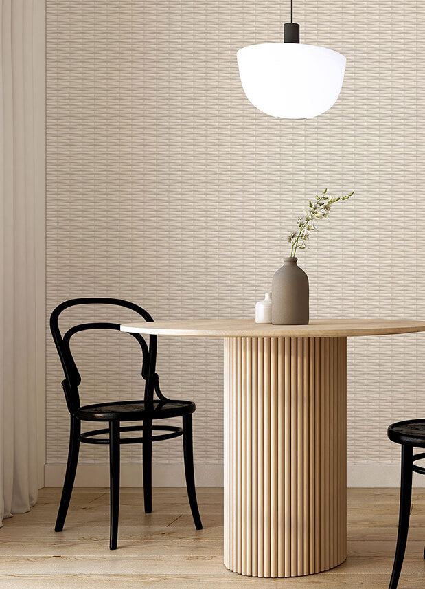 gator-beige-geometric-stripe-wallpaper-york-wallcoverings-2988-70013 - York Wallcoverings Wallpaper