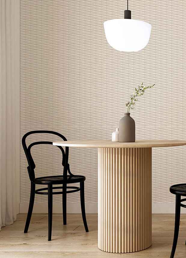 Gator Beige Geometric Stripe Wallpaper - York Wallcoverings - 2988-70013 - York Wallcoverings Wallpaper