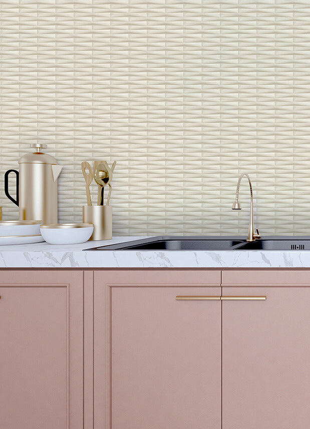 gator-beige-geometric-stripe-wallpaper-york-wallcoverings-2988-70013 - York Wallcoverings Wallpaper