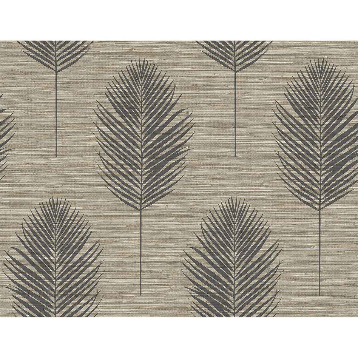 Bali Light Brown Fern Wallpaper - York Wallcoverings - 2988-70206 - York Wallcoverings Wallpaper