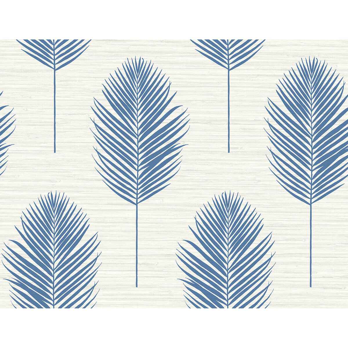 Bali Blue Fern Wallpaper - York Wallcoverings - 2988-70212 - York Wallcoverings Wallpaper