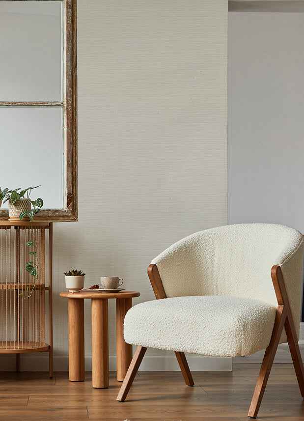 Rushmore Ivory Faux Grasscloth Wallpaper - York Wallcoverings - 2988-70303 - York Wallcoverings Wallpaper