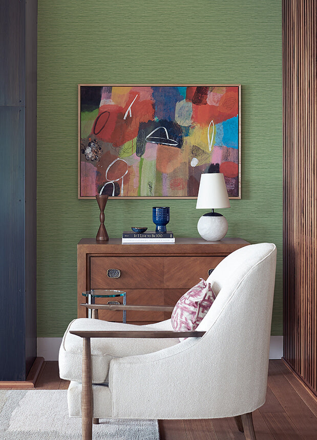 rushmore-green-faux-grasscloth-wallpaper-york-wallcoverings-2988-70304 - York Wallcoverings Papel pintado