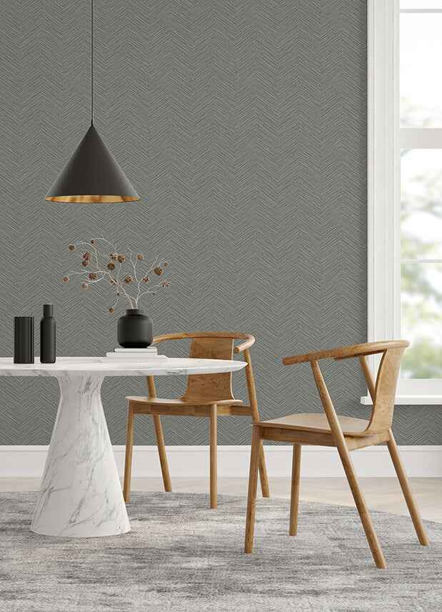 Apex Grey Weave Wallpaper - York Wallcoverings - 2988-70408 - York Wallcoverings Wallpaper