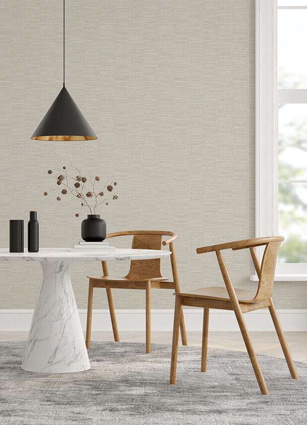jenga-light-grey-striped-column-wallpaper-york-wallcoverings-2988-70605 - York Wallcoverings Wallpaper