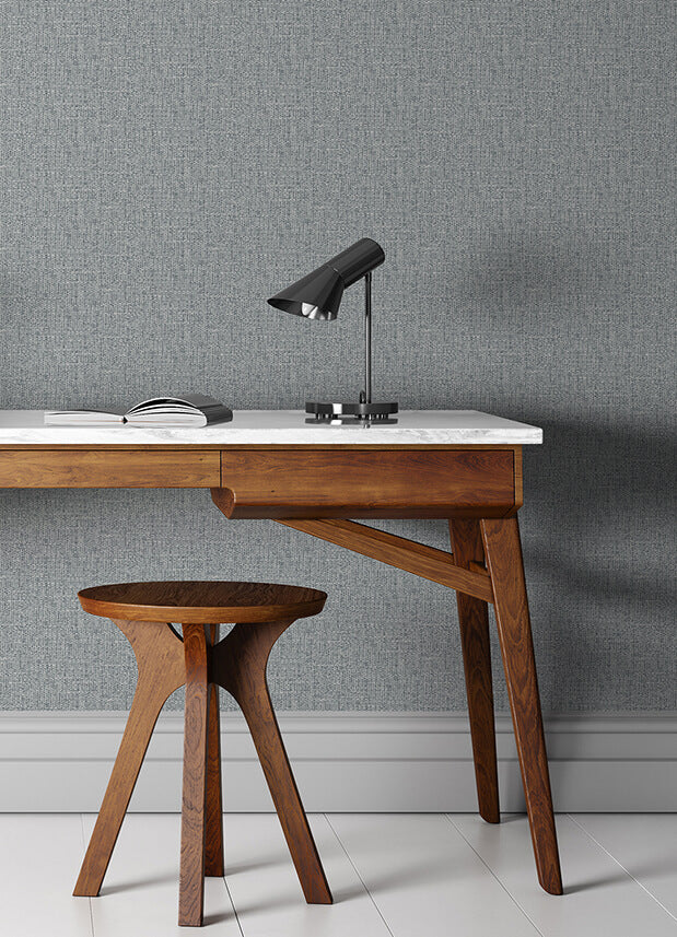 snuggle-grey-woven-texture-wallpaper-york-wallcoverings-2988-70908 - York Wallcoverings Wallpaper