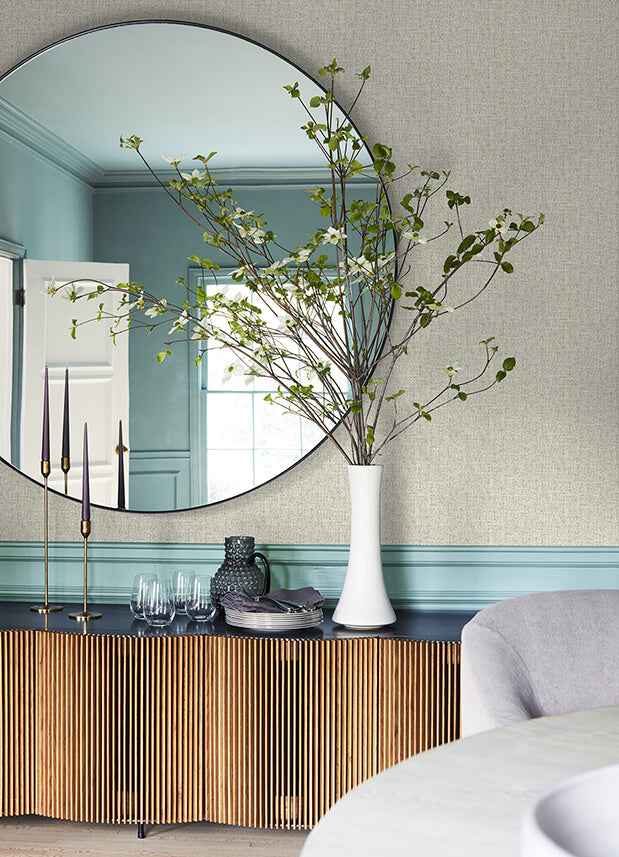 Snuggle Neutral Woven Texture Wallpaper - York Wallcoverings - 2988-70913 - York Wallcoverings Wallpaper